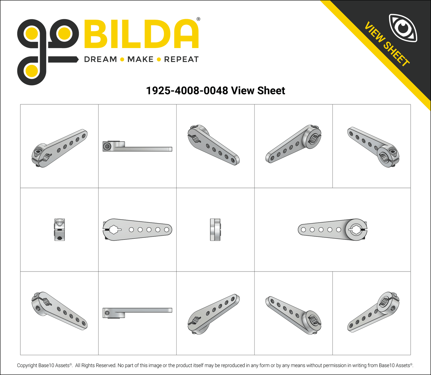 Clamping Control-Arm (8mm REX™ Bore, 48mm Length)