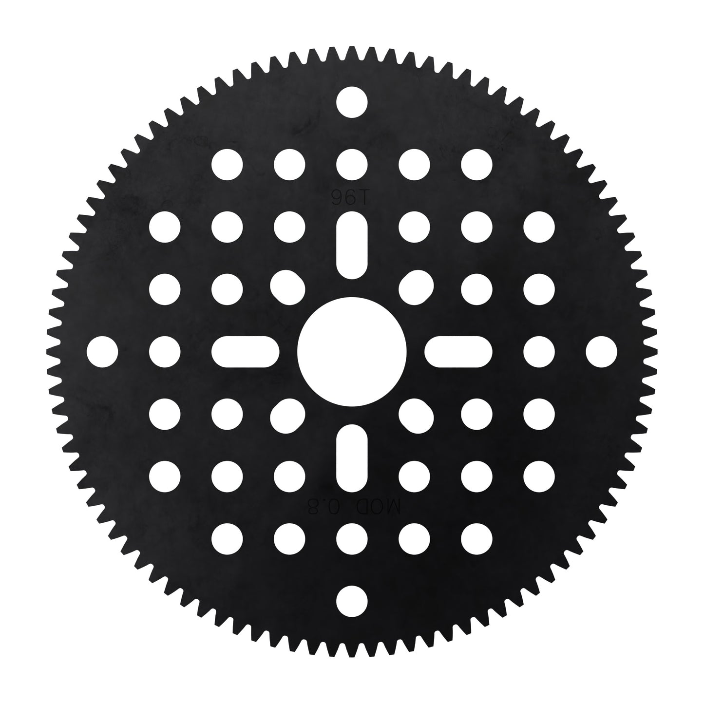 96 Tooth Hub-Mount Gear (MOD 0.8, 4mm Thick Acetal)