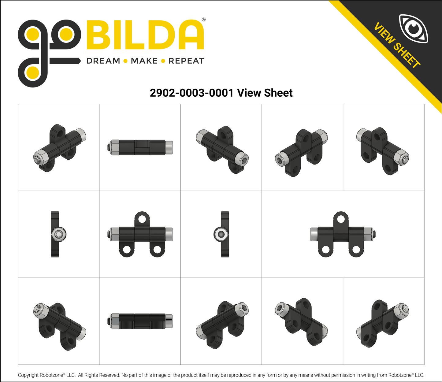 Plastic Hinge - 2 Pack