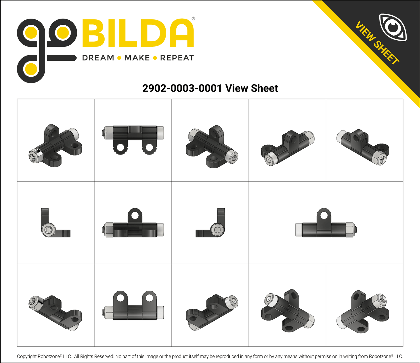 Plastic Hinge - 2 Pack