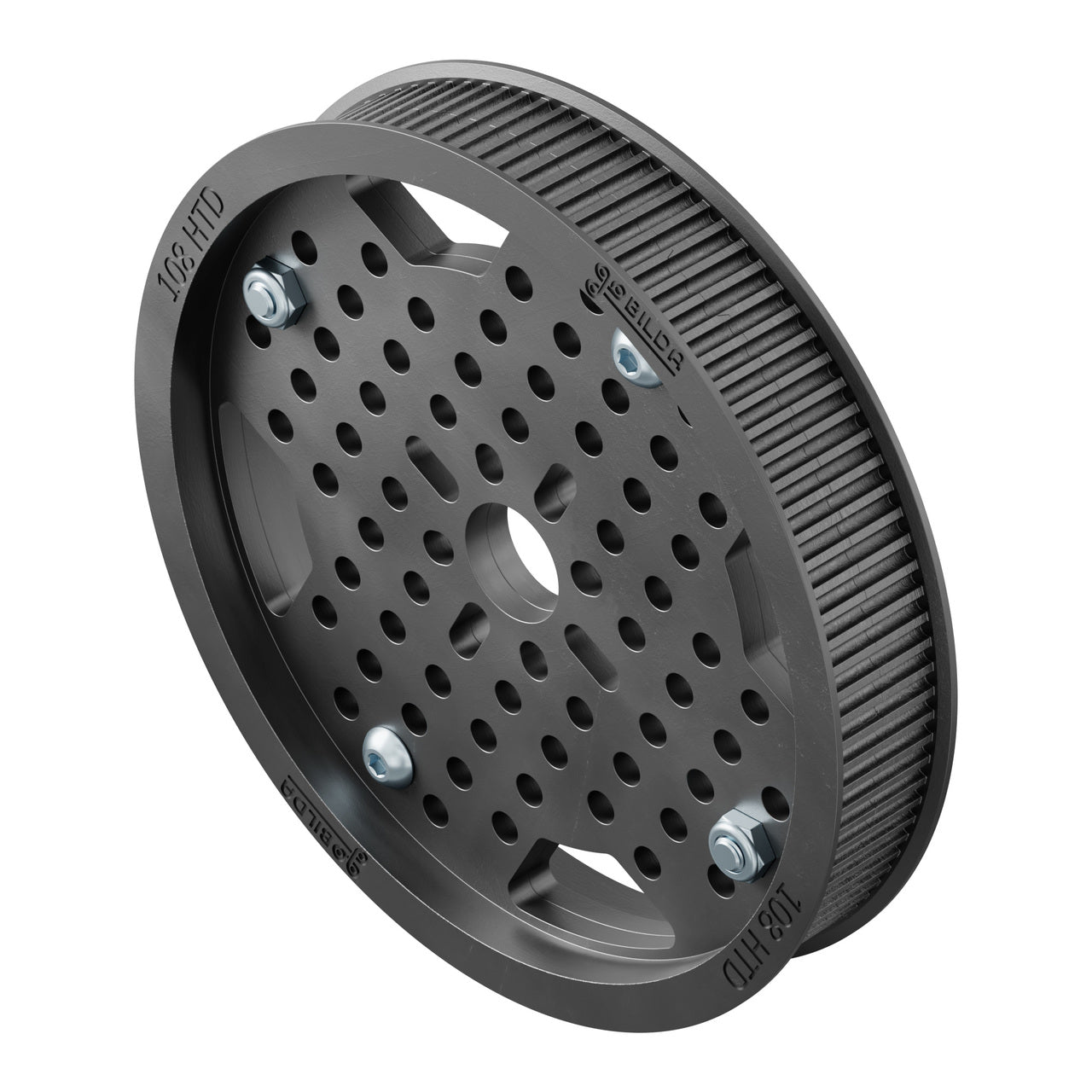 3402-0014-0108 - 3402 Series 3mm HTD Pitch Plastic Hub Mount Timing Belt Pulley (14mm Bore, 108 Tooth)