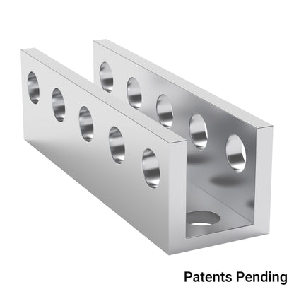 1101-0005-0040 - 1101 Series U-Beam (5 Hole, 40mm Length)