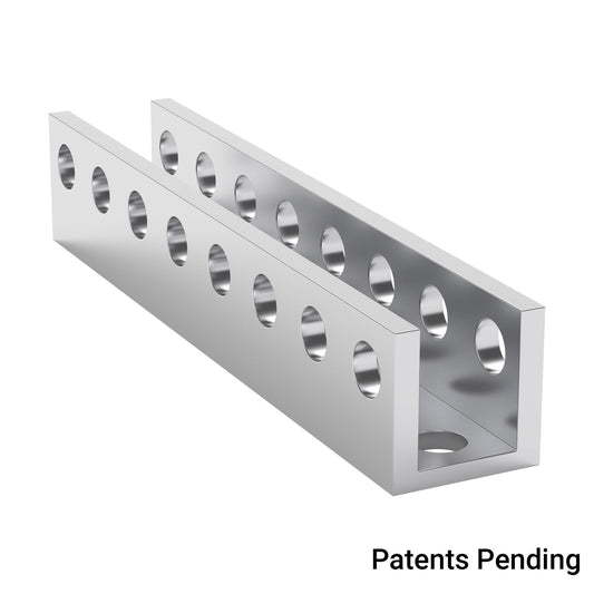 1101-0008-0064 - 1101 Series U-Beam (8 Hole, 64mm Length)