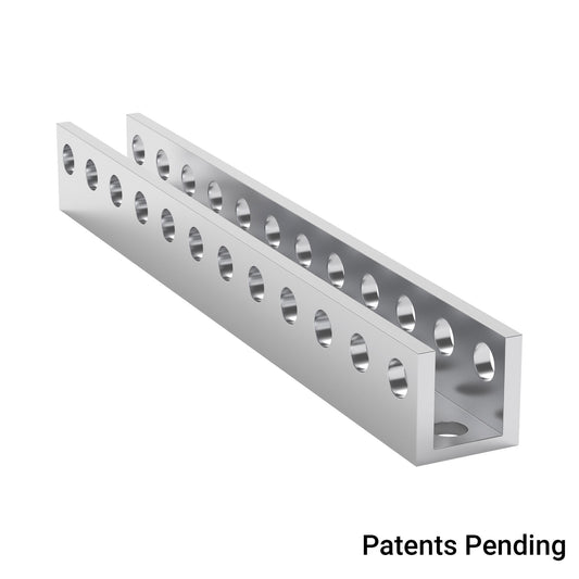 1101-0012-0096 - 1101 Series U-Beam (12 Hole, 96mm Length)