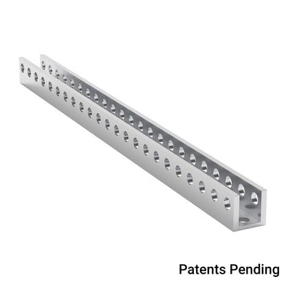 1101-0023-0184 - 1101 Series U-Beam (23 Hole, 184mm Length)