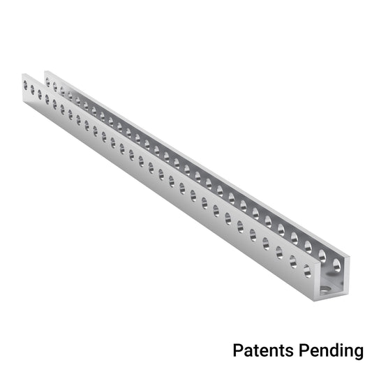 1101-0029-0232 - 1101 Series U-Beam (29 Hole, 232mm Length)