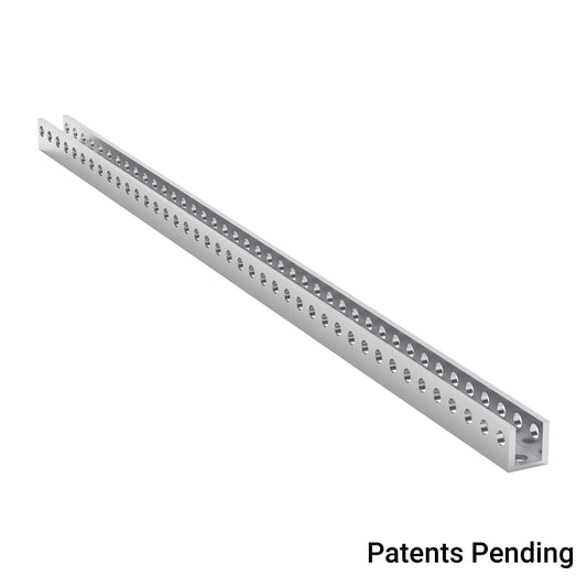 1101-0041-0328 - 1101 Series U-Beam (41 Hole, 328mm Length)