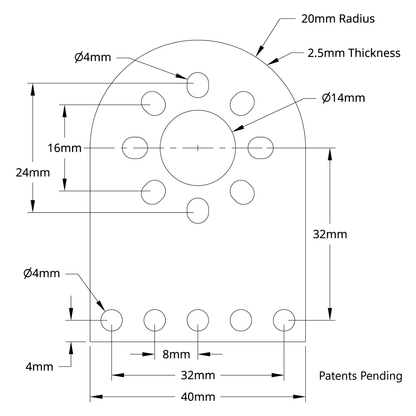 1108 Series Flat Pattern Bracket (1-1)