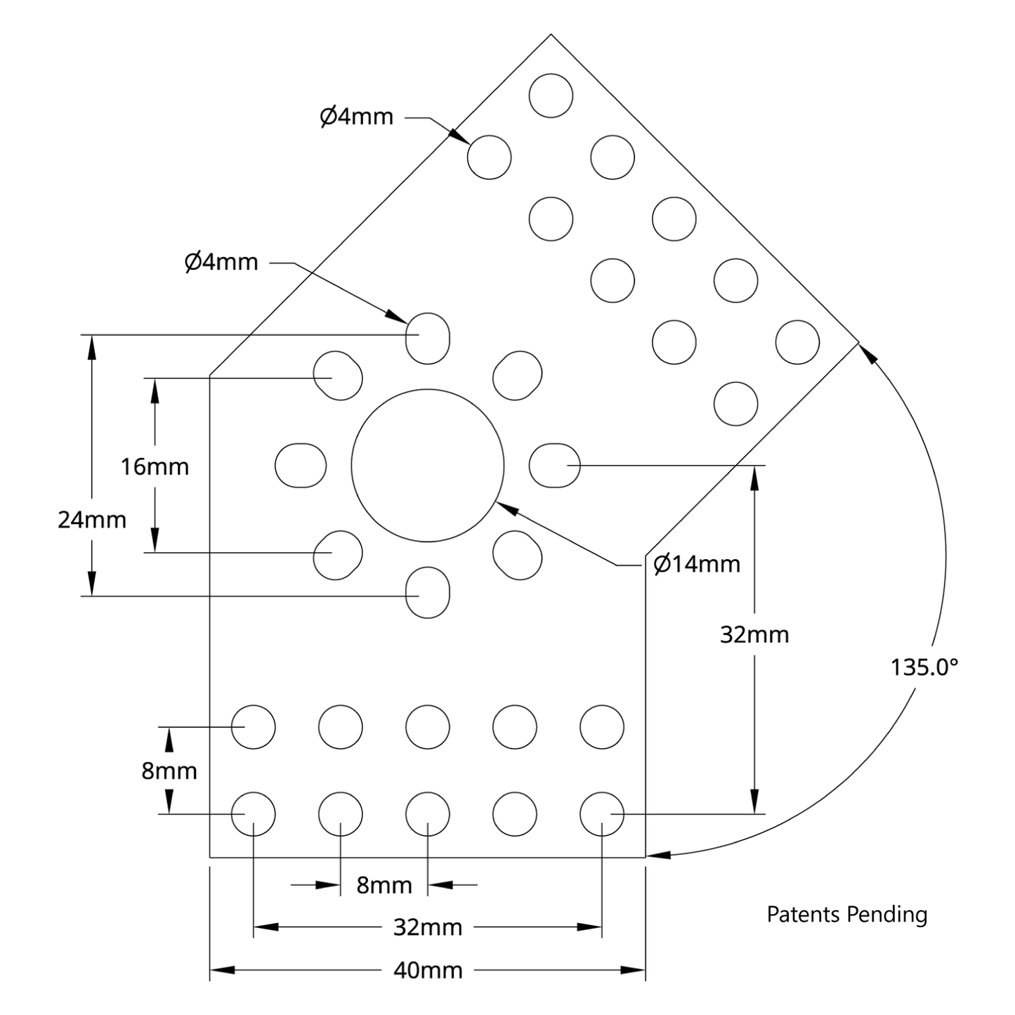 1108 Series Flat Pattern Bracket (2-1)