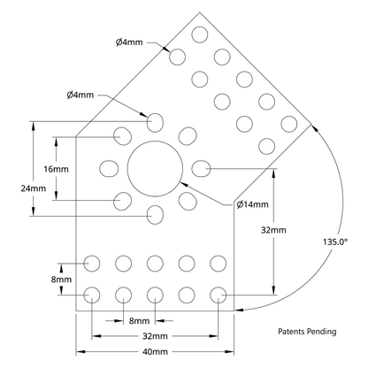 1108 Series Flat Pattern Bracket (2-1)