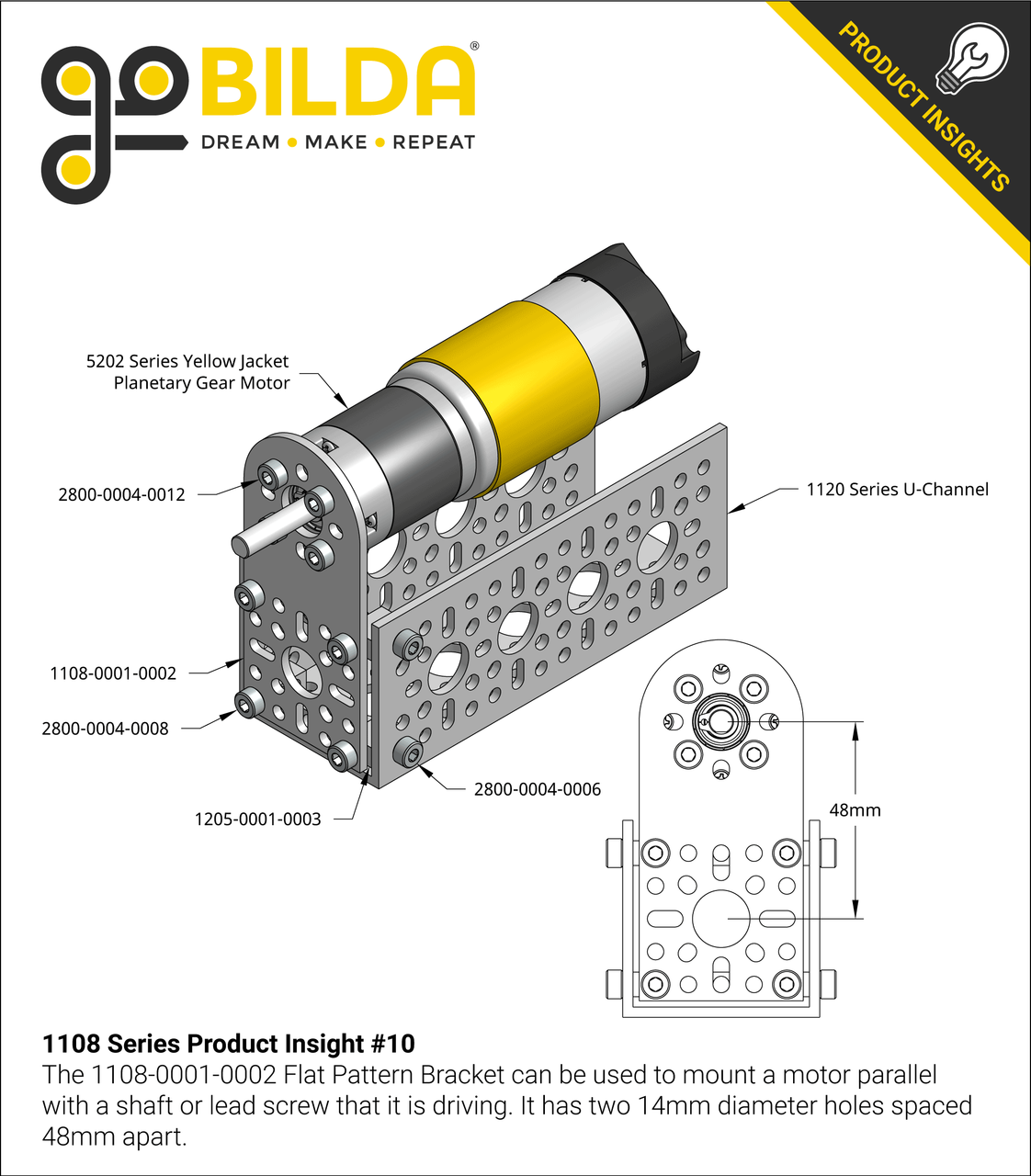 1108 Series Flat Pattern Bracket (1-2)