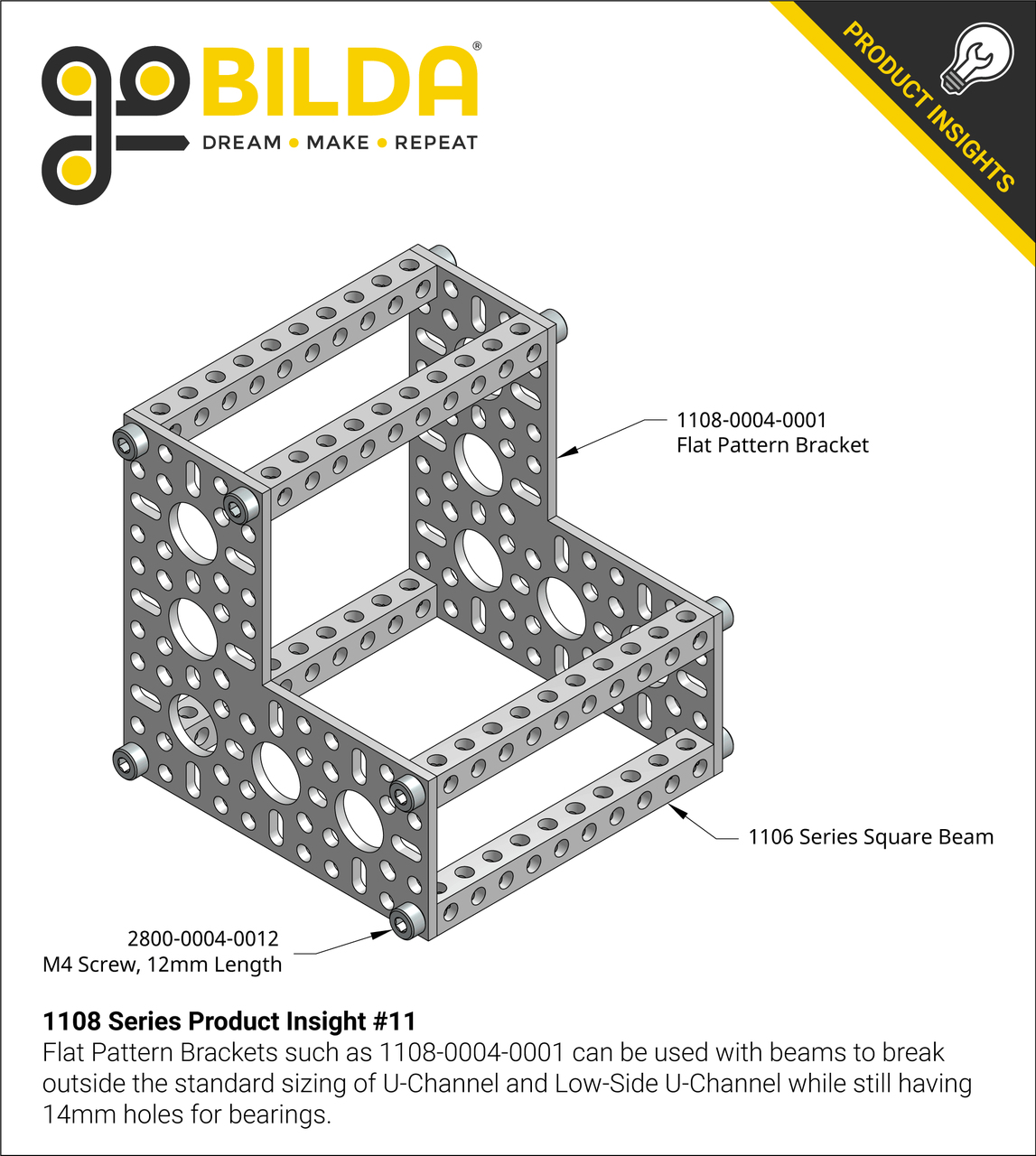 1108 Series Flat Pattern Bracket (4-1)