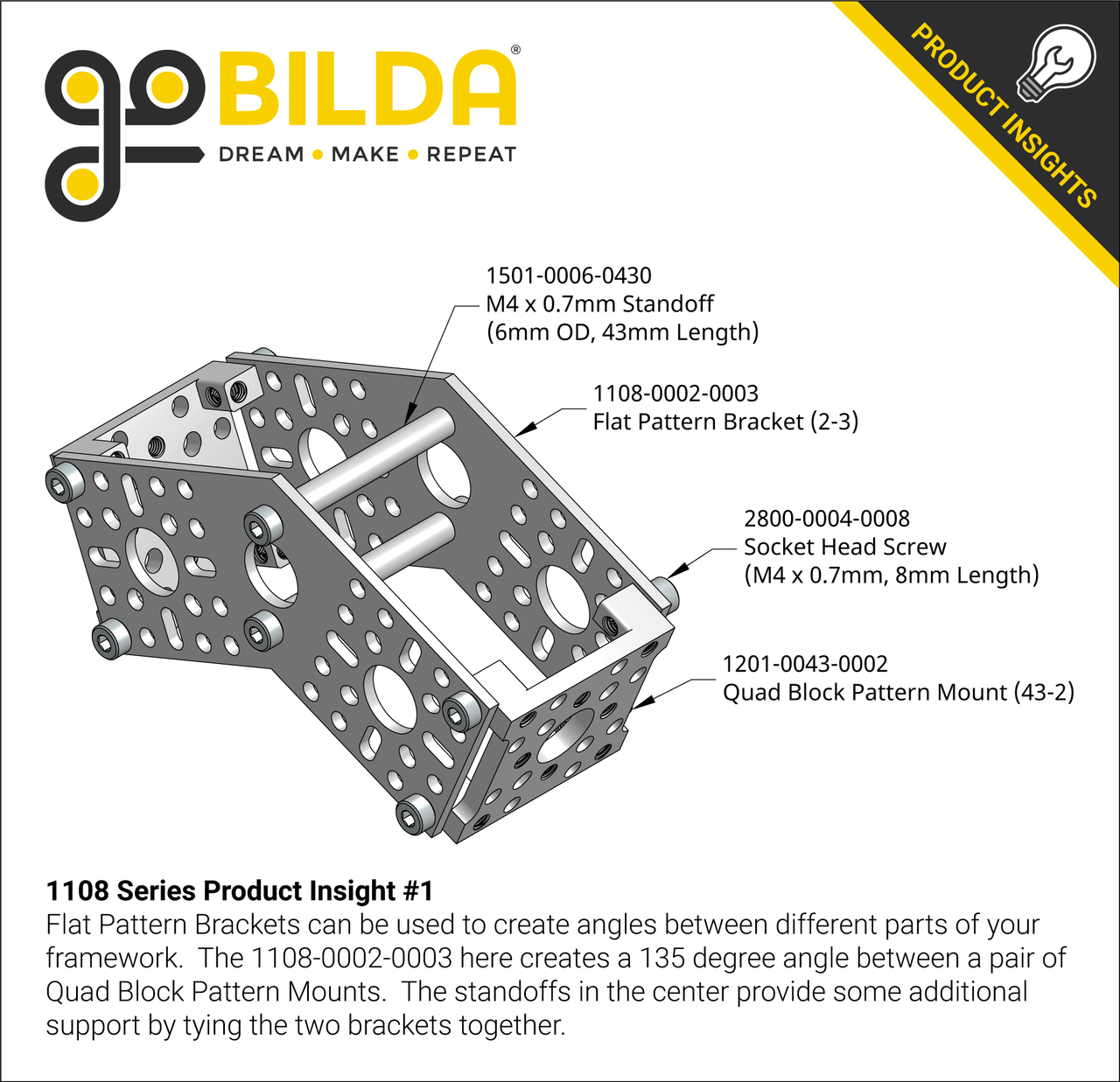 1108 Series Flat Pattern Bracket (2-3)