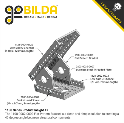 1108 Series Flat Pattern Bracket (2-2)