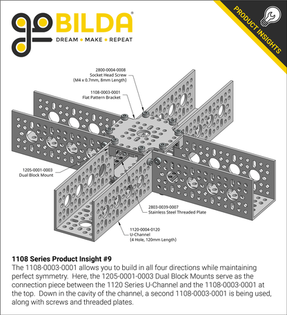 1108 Series Flat Pattern Bracket (3-1)