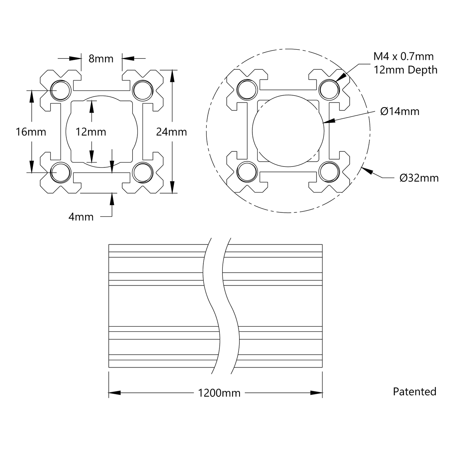 1109 Series goRAIL (1200mm Length)