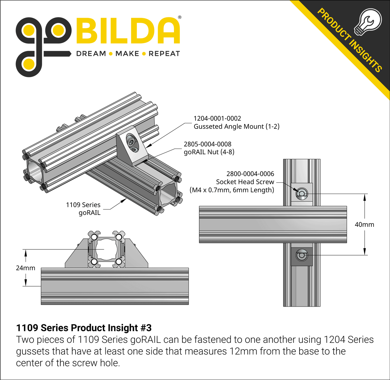 1109 Series goRAIL (48mm Length)