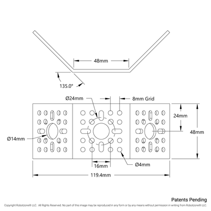 1111 Series Angle Pattern Bracket (2-1)