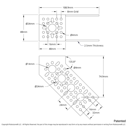 1111 Series Angle Pattern Bracket (3-1)