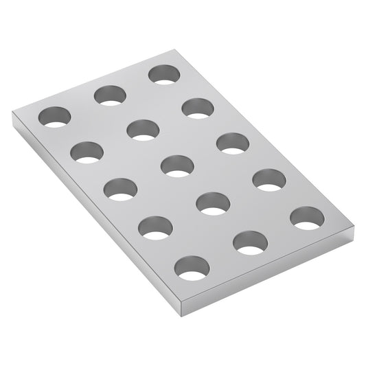 1116-0024-0040 - 1116 Series Grid Plate (3 x 5 Hole, 24 x 40mm)