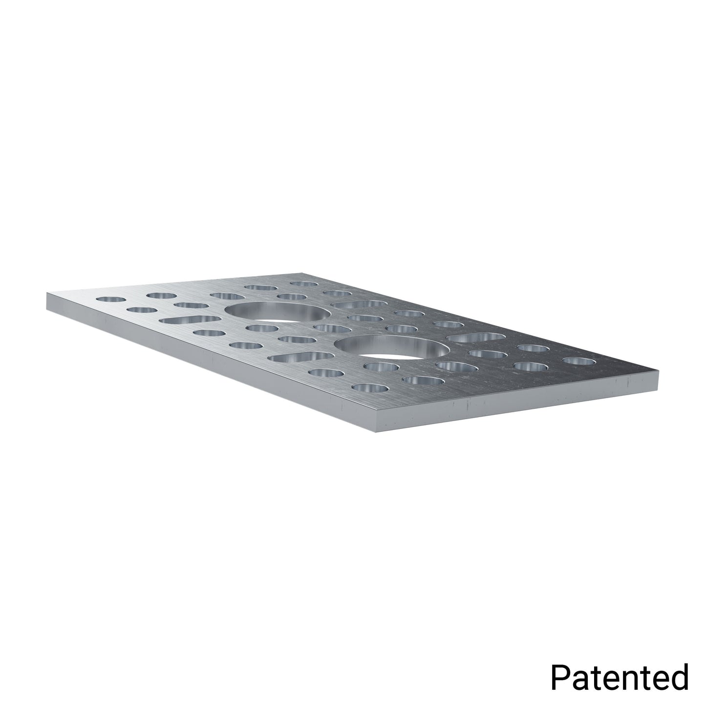 1123 Series Pattern Plate (1 x 2 Hole, 43 x 72mm)