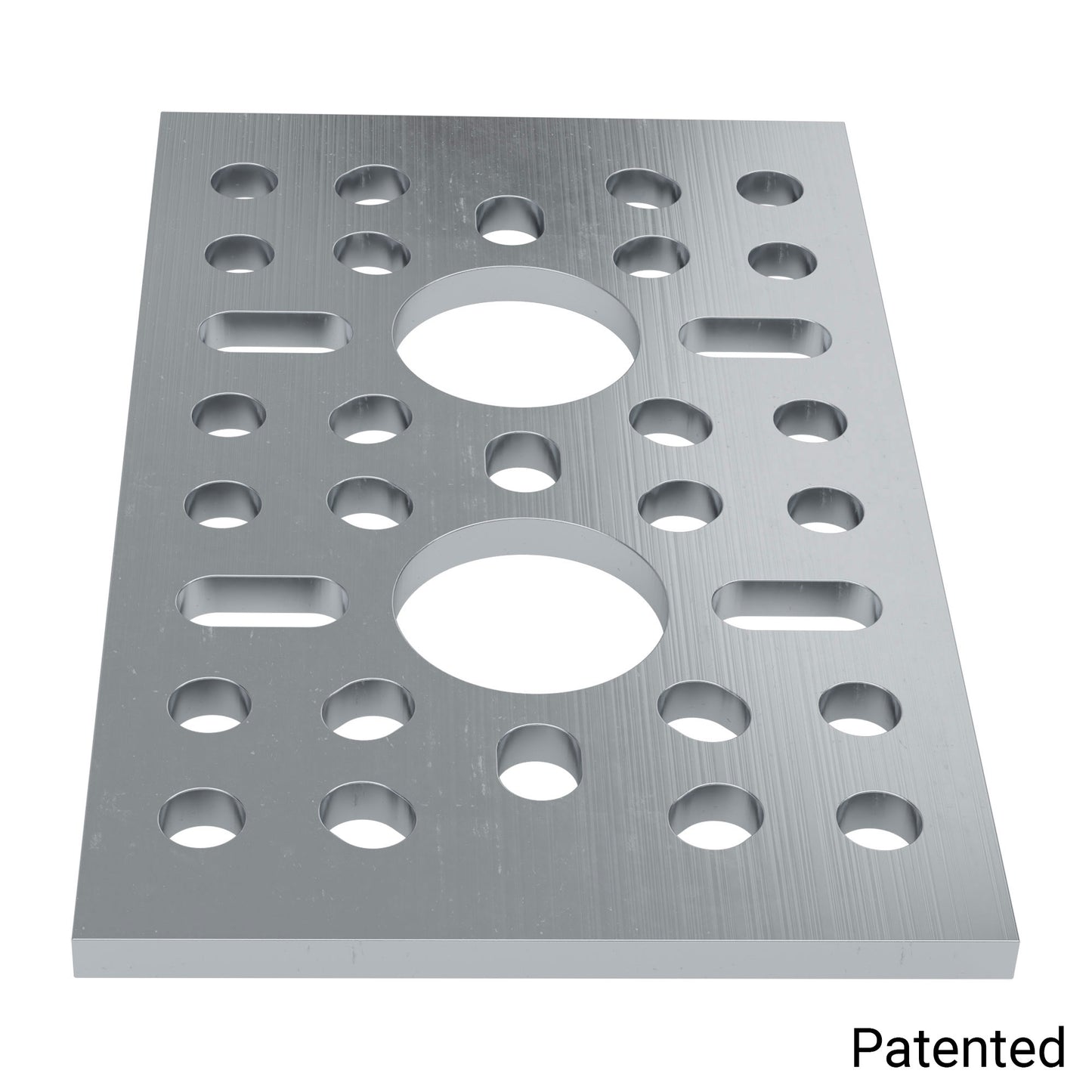 1123 Series Pattern Plate (1 x 2 Hole, 43 x 72mm)