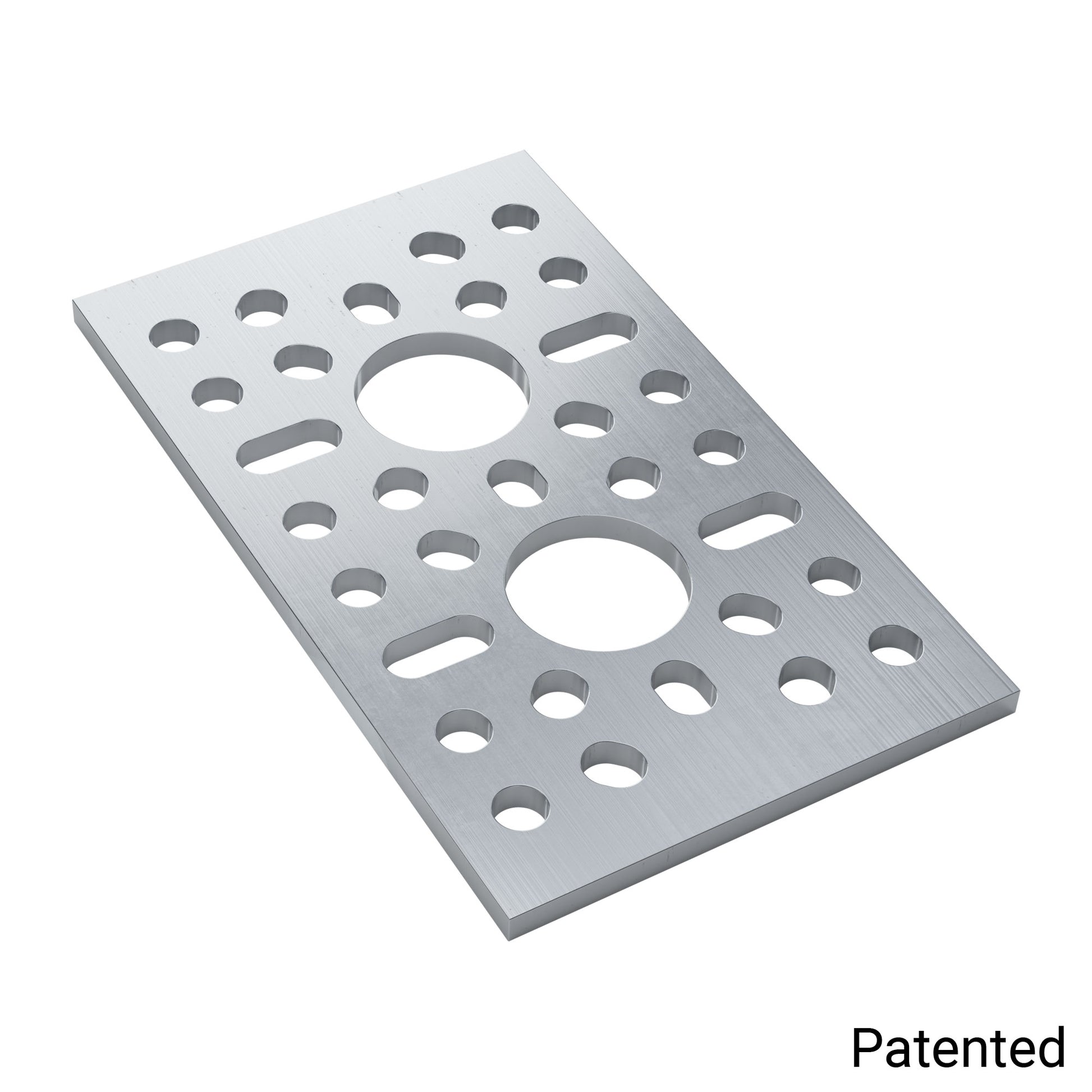 1123 Series Pattern Plate (1 x 2 Hole, 43 x 72mm)