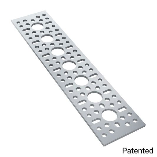 1123 Series Pattern Plate (1 x 7 Hole, 43 x 192mm)