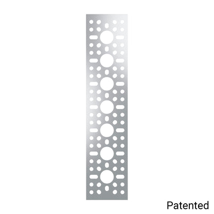 1123 Series Pattern Plate (1 x 7 Hole, 43 x 192mm)