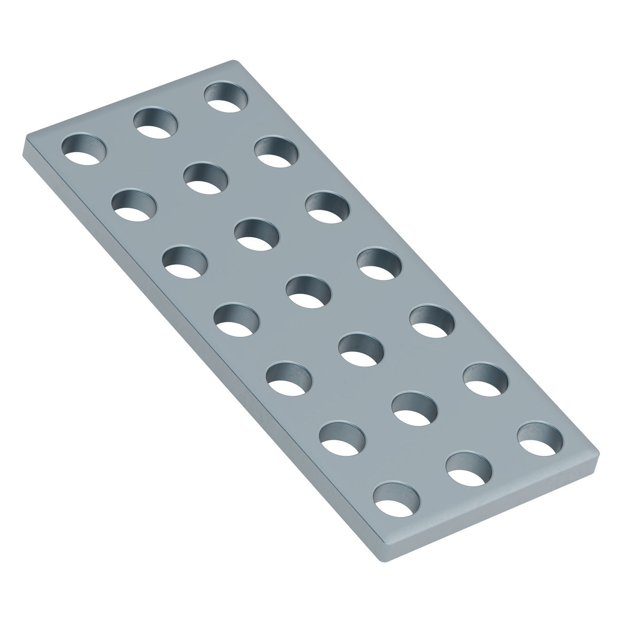 1139-0024-0056 - 1139 Series Steel Grid Plates (3 x 7 Hole, 24 x 56mm) - 2 Pack