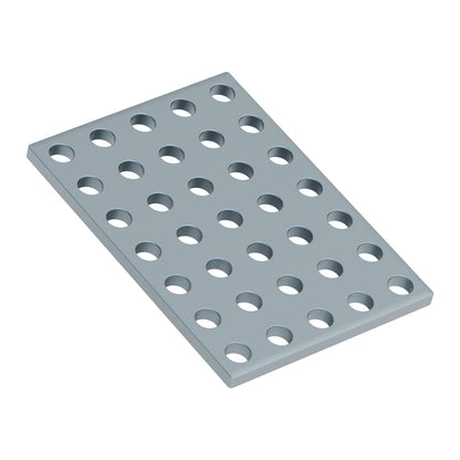 1139-0040-0056 - 1139 Series Steel Grid Plates (5 x 7 Hole, 40 x 56mm) - 2 Pack