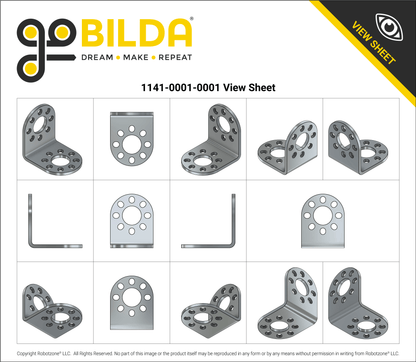 Round-End Steel L-Bracket - 2 Pack