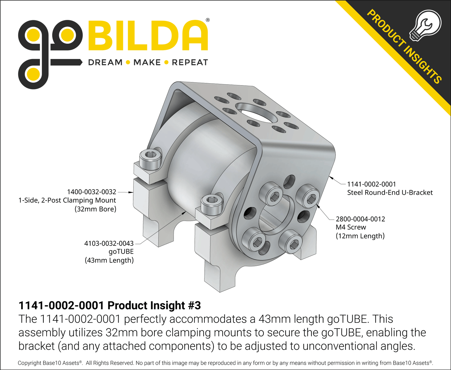 Round-End Steel U-Bracket