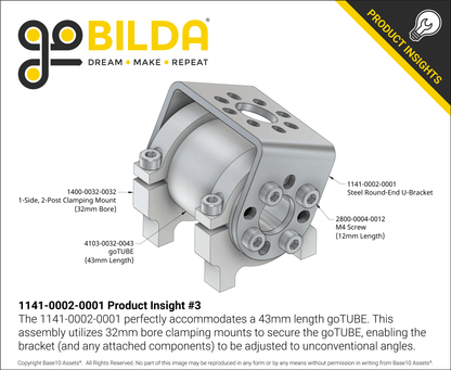 Round-End Steel U-Bracket