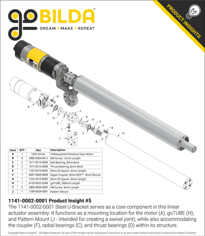 Round-End Steel U-Bracket