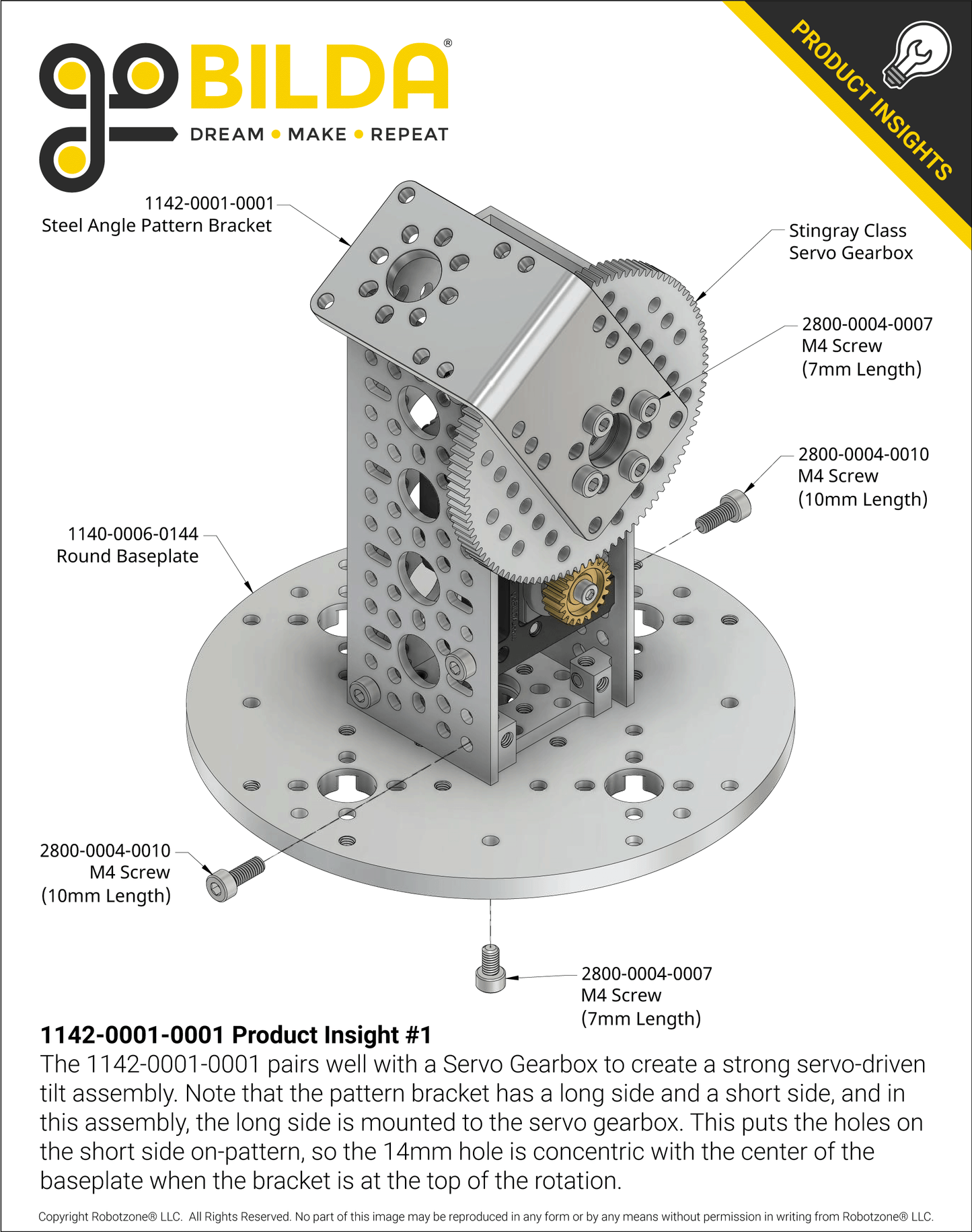 1142 Series Steel Angle Pattern Bracket (1-1)