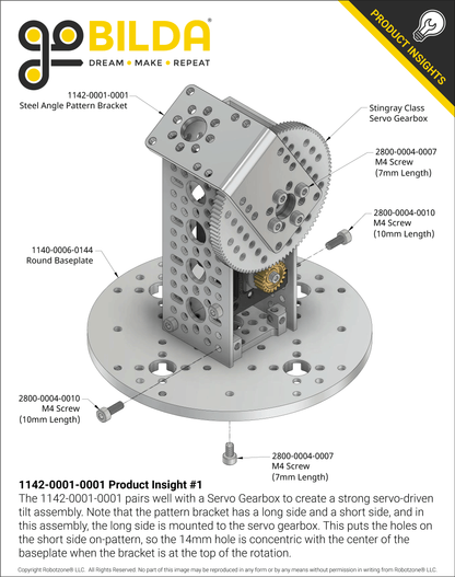 1142 Series Steel Angle Pattern Bracket (1-1)