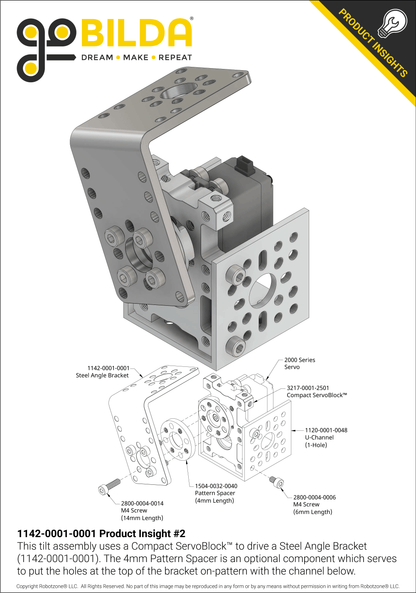 1142 Series Steel Angle Pattern Bracket (1-1)