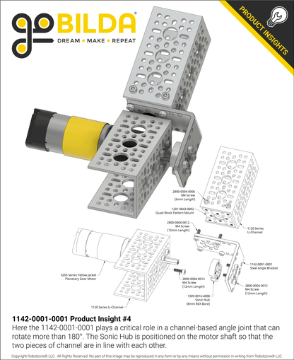 1142 Series Steel Angle Pattern Bracket (1-1)