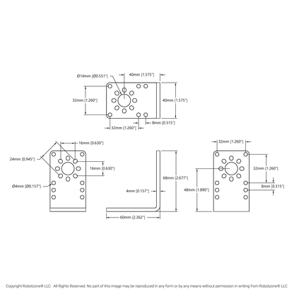 1142 Series Steel Angle Pattern Bracket (1-1)