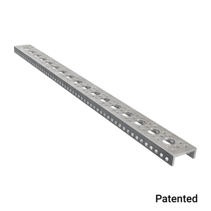 1143 Series Mini Low-Side U-Channel (17 Hole, 432mm Length)