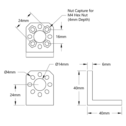 1202 Series Angle Pattern Mount (1-3)