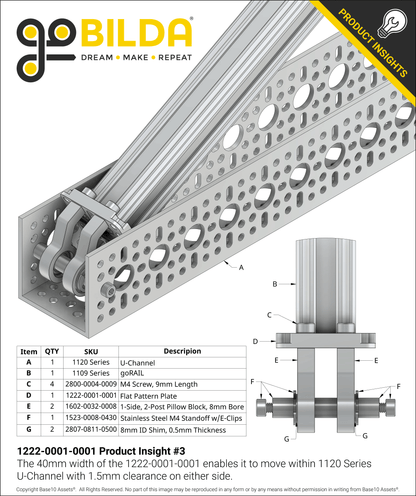 1222 Series Flat Pattern Mount (1-1)