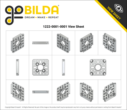 1222 Series Flat Pattern Mount (1-1)