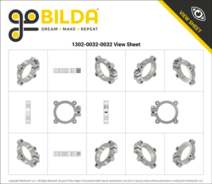 1302 Series Clamping Hub (32mm Bore)