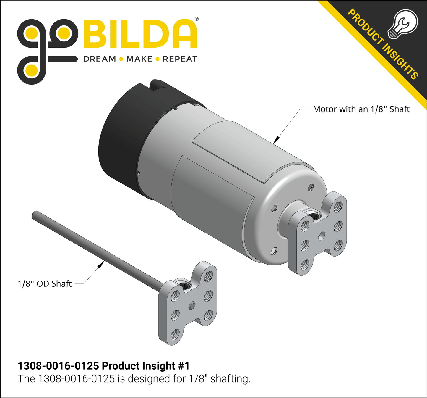 1308 Series Lightweight Set-Screw Hub (1/8" Bore)