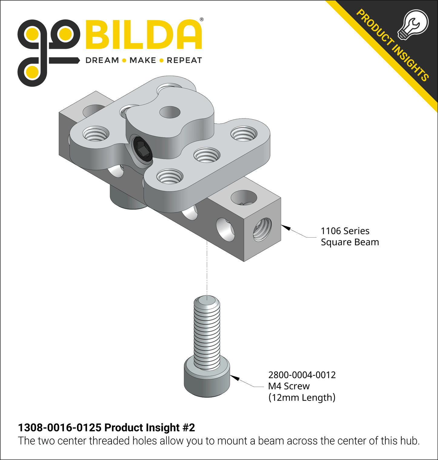 1308 Series Lightweight Set-Screw Hub (1/8" Bore)