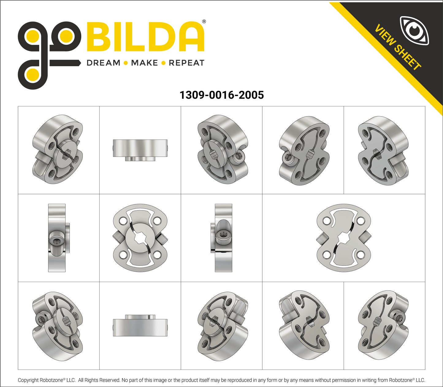 1309 Series Sonic Hub (5mm Hex Bore)