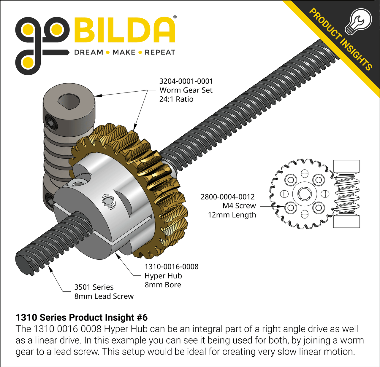 1310 Series Hyper Hub (8mm Bore)