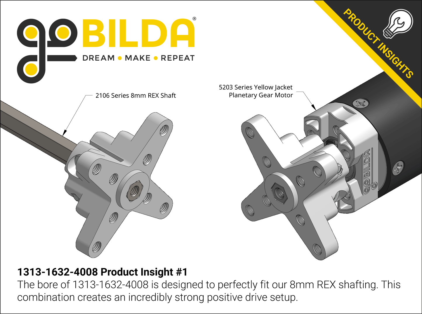 1313 Series Hyper Hub (8mm REX™ Bore)